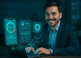 ejecutivo dreando informes financieros